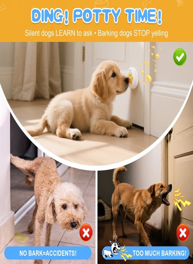 ChunHee Dog Bells to Go Outside – Bell for Dogs to Ring to Go Potty | Dog Door Bell with 5 Adjustable Volume & 36 Ringtones | Chew-Proof Dog Potty Bell | Bells for Dog Training to Go Outside - Image 4